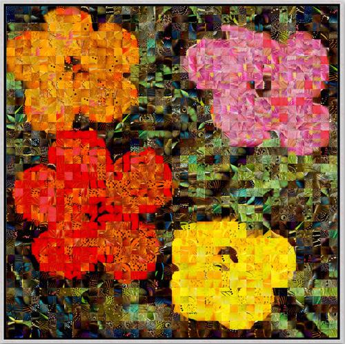 HIBISCUS N°1 - Puzzling Pop series - Revisiting Andy Warhol’s Flowers