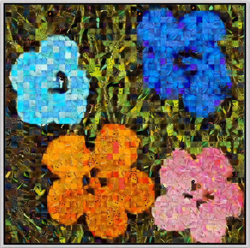 HIBISCUS N°2 - Puzzling Pop series - Revisiting Andy Warhol’s Flowers