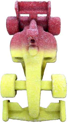 CANDY RACE CAR JAUNE/ROUGE