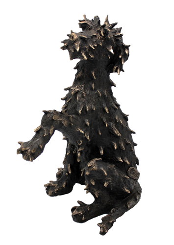 IRISH WOLFHOUND WITH PAW UP
