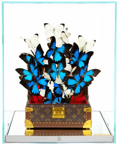 LOUIS VUITTON TRESOR BLUE & WHITE